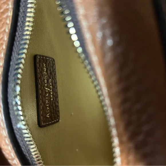 Aspinal of London walnut camera-style bag - Picture 3 of 7